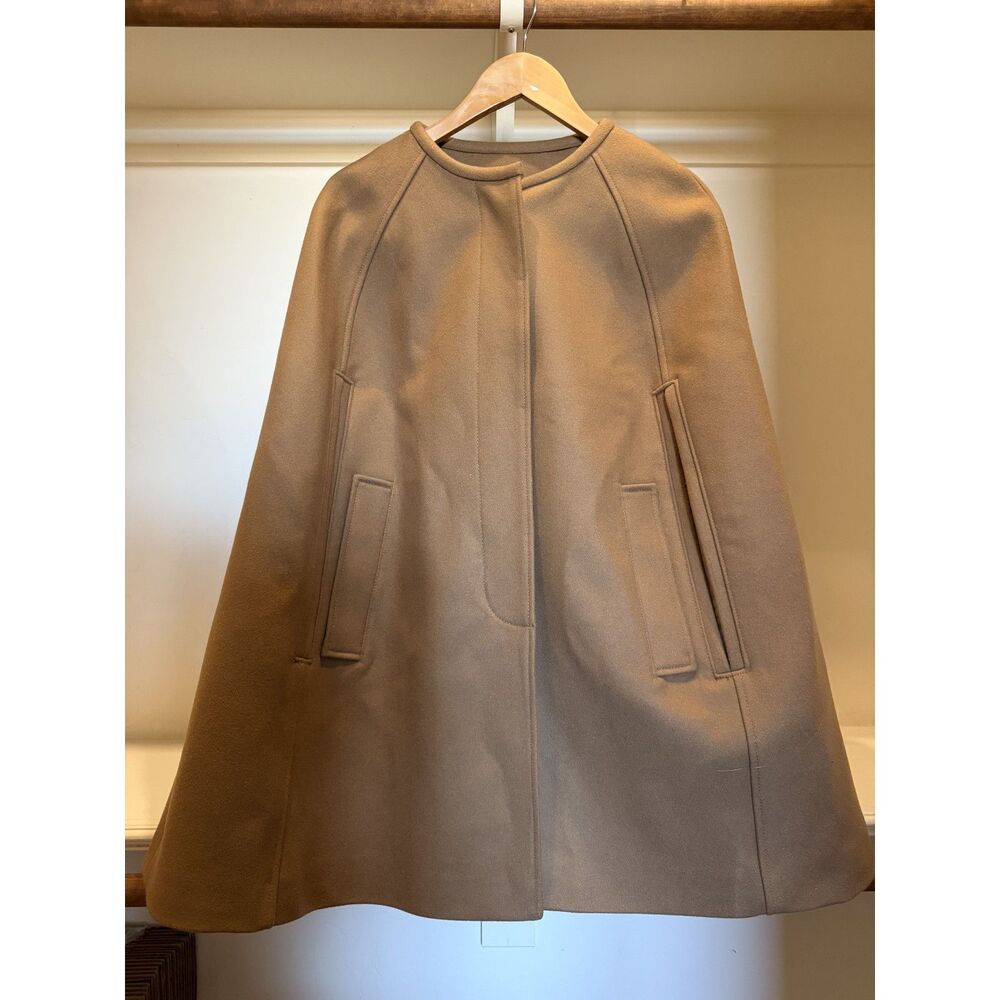 J. Crew Melton Wool Cape - Brown - Picture 7 of 7